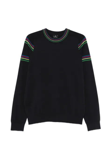 PS Paul Smith striped-trim sweater