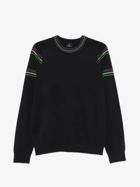 PS Paul Smith striped-trim sweater