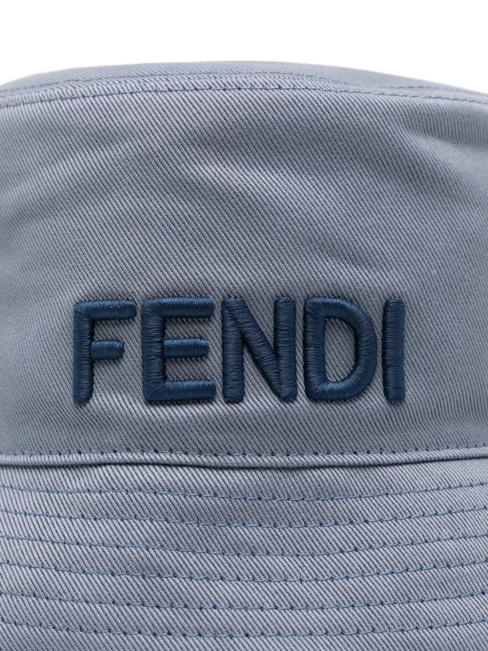  Fendi Logo-embroidered Bucket Hat - Blue 