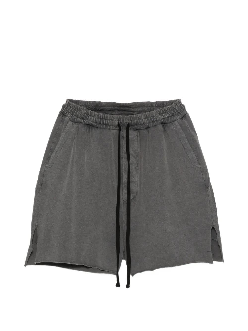 Thom Krom drawstring side-slit shorts - Grigio