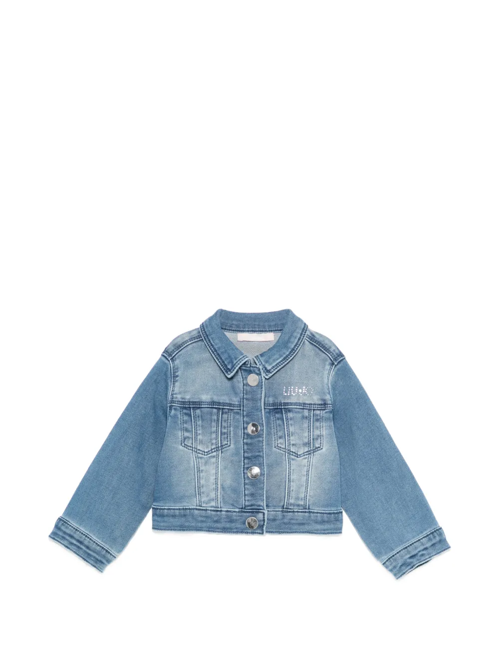 LIU JO buttoned denim jacket - Blau
