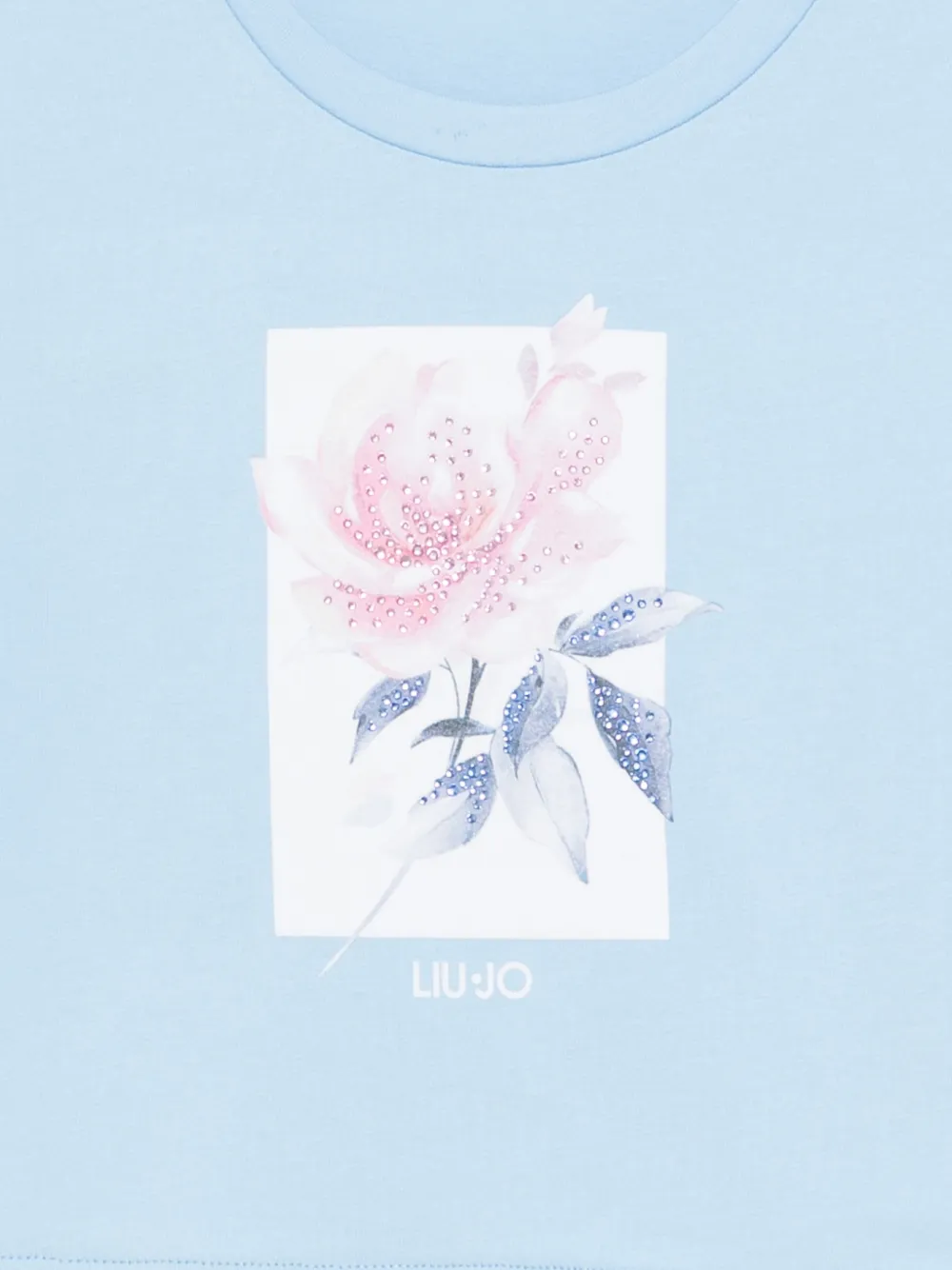  Liu Jo Ruffled Floral Top - Blue 