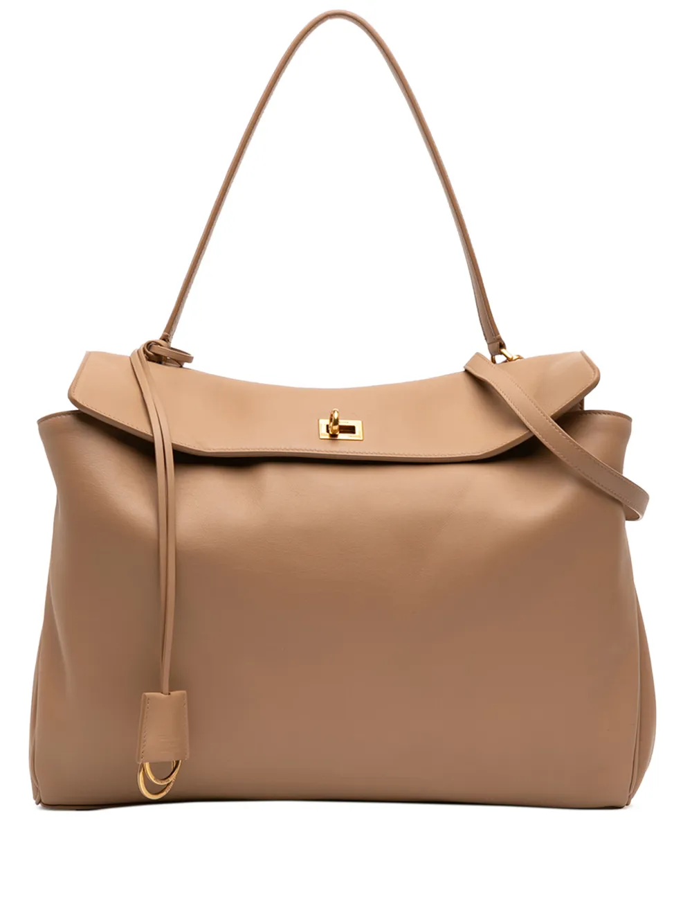 Balenciaga Pre-Owned 2011 Large Smooth Calfskin Rodeo satchel - Marrone