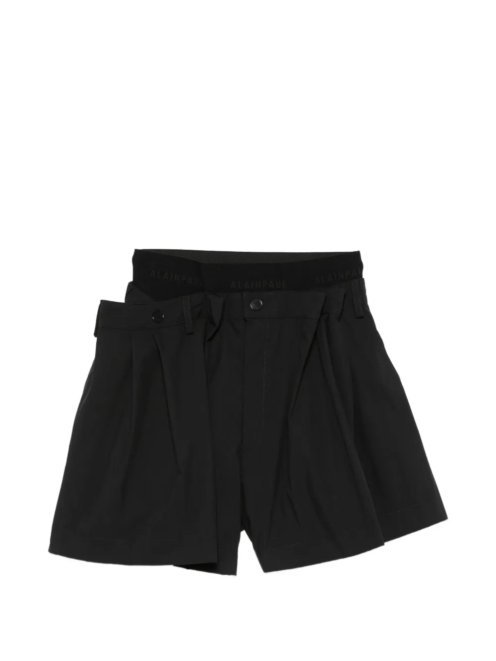 ALAINPAUL buttoned shorts - Nero