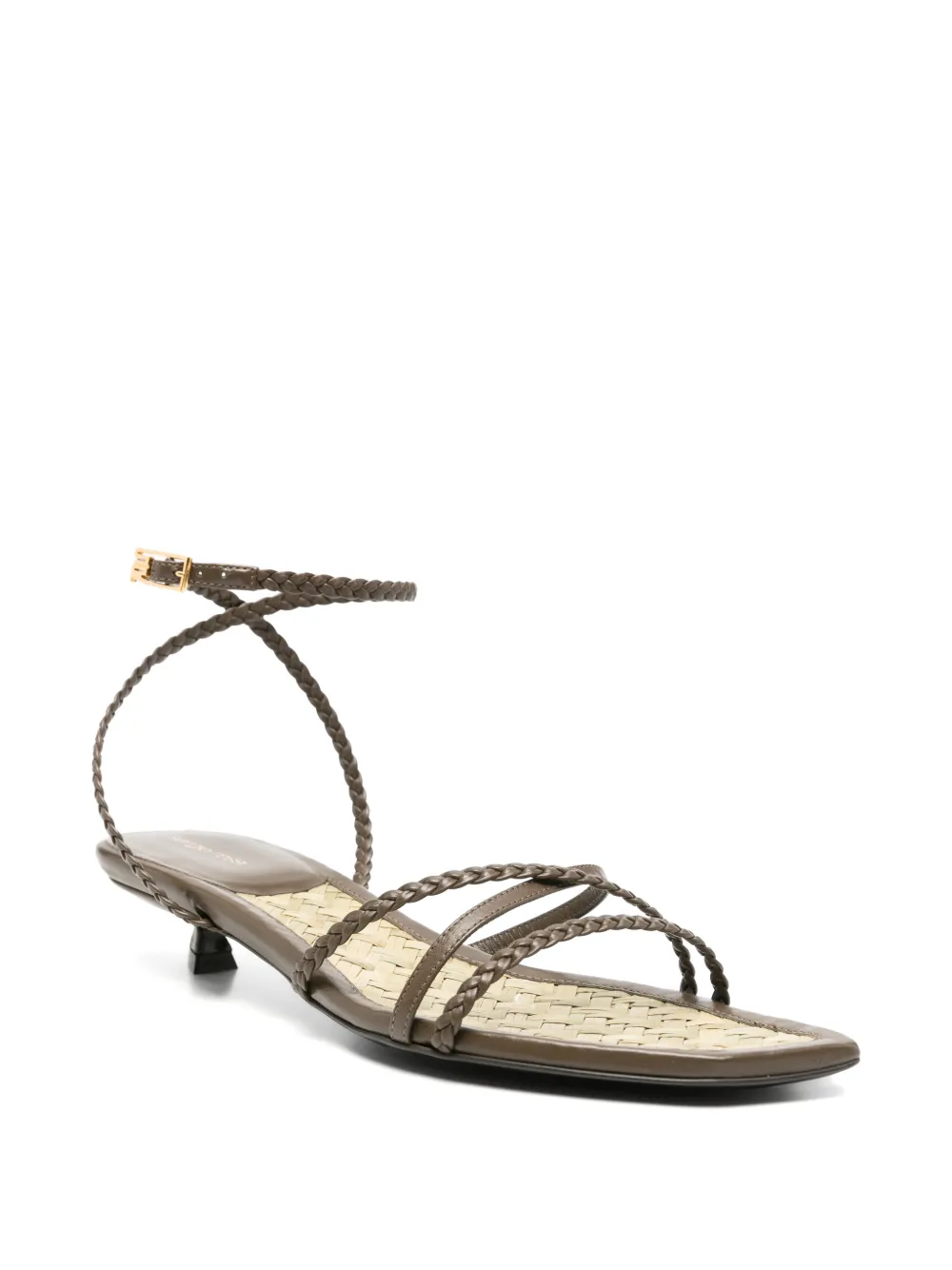 Sergio Rossi braided-strap sandals Bruin