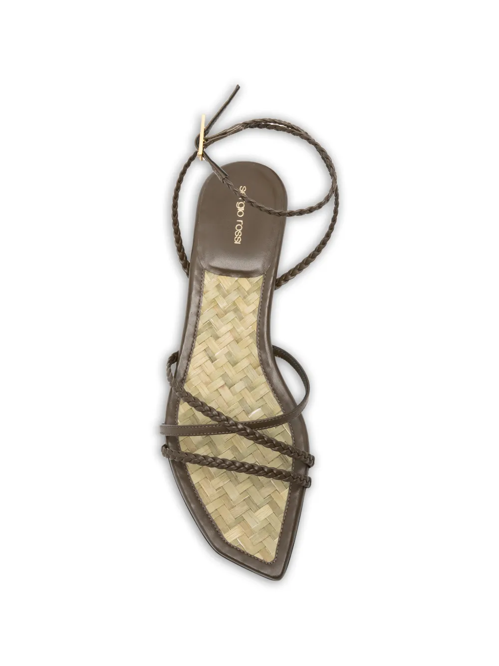 Sergio Rossi braided-strap sandals Bruin