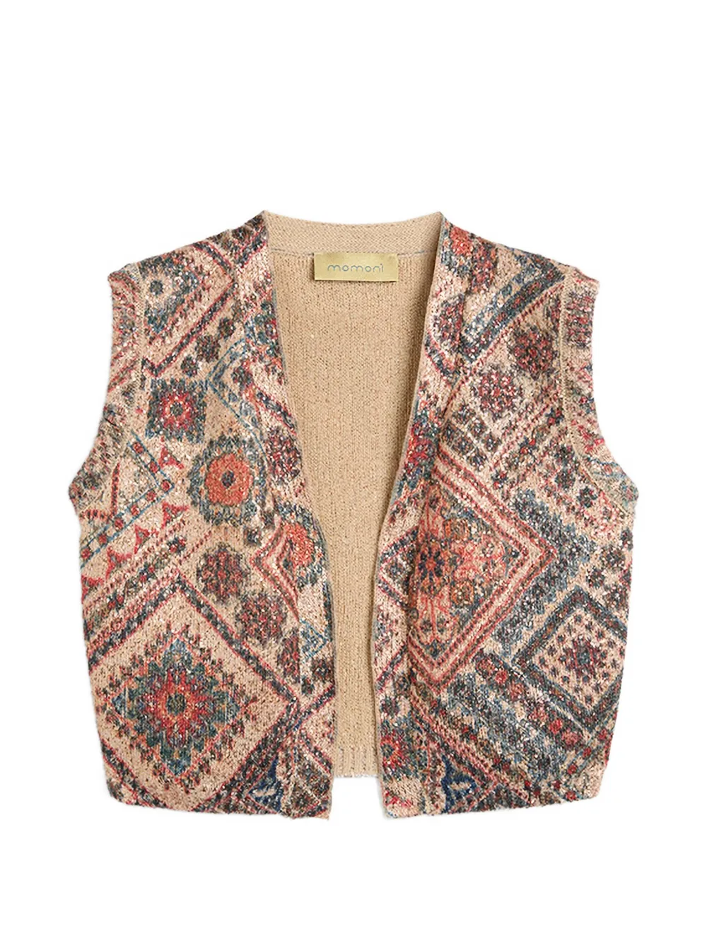 Momoni Cerro sequin printed gilet - Rosa