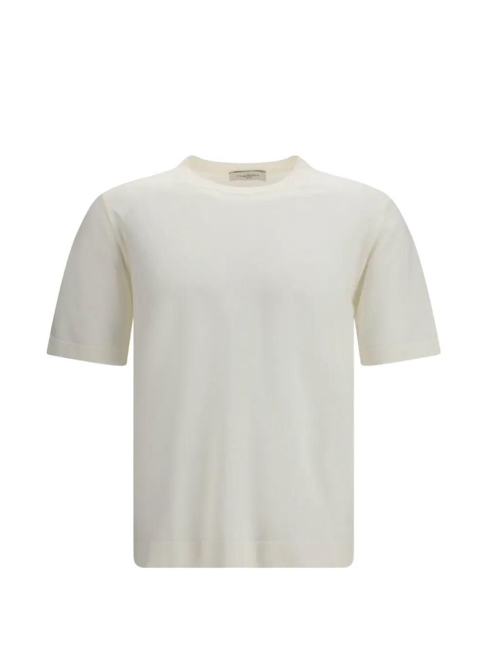 Piacenza Cashmere ribbed crewneck T-shirt - Bianco