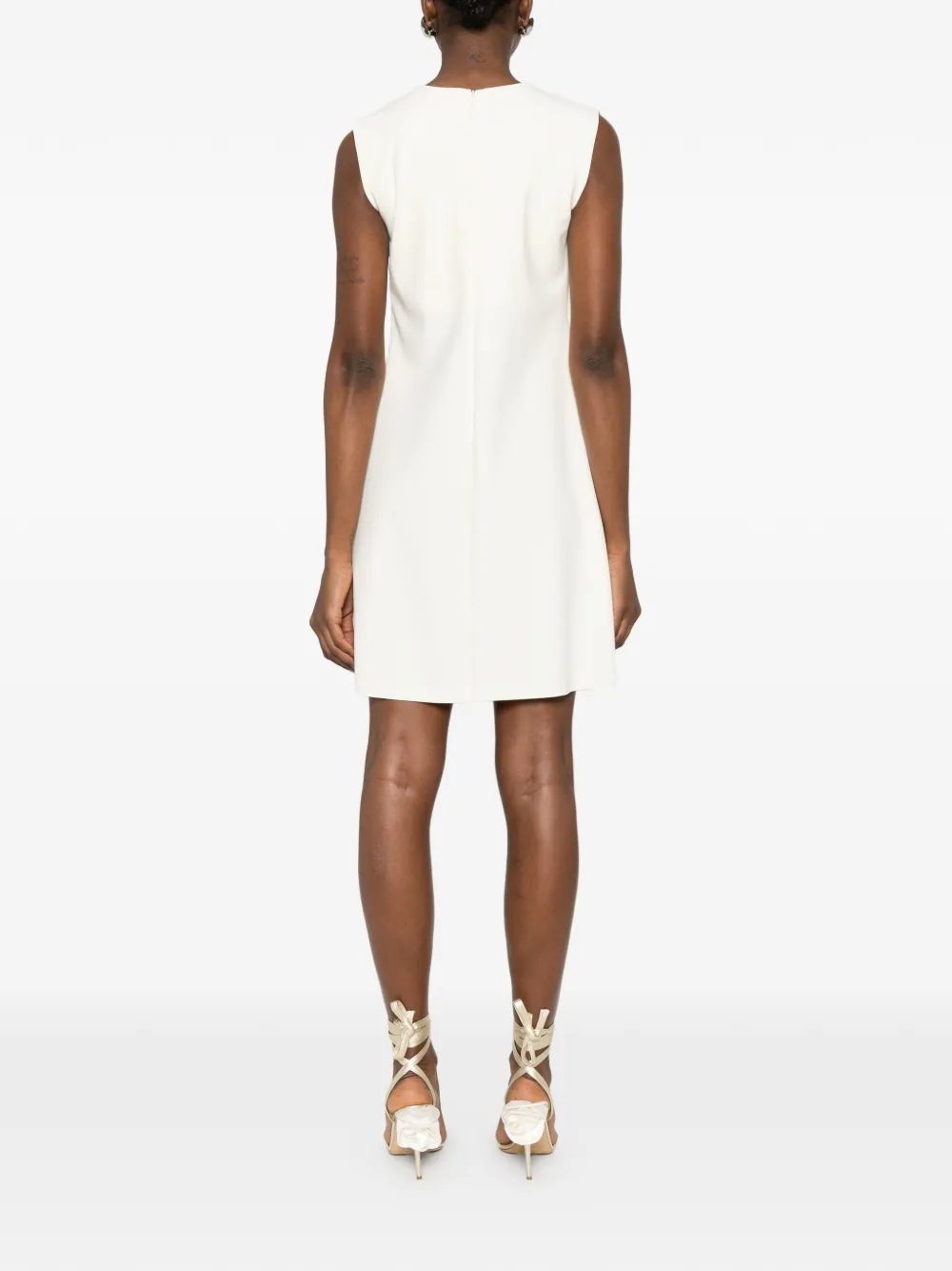 CHIARA BONI La Petite Robe Verfraaide mini-jurk Wit