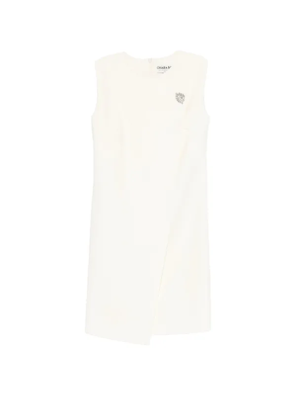 CHIARA BONI La Petite Robe Embellishment Mini Dress | White | FARFETCH JO