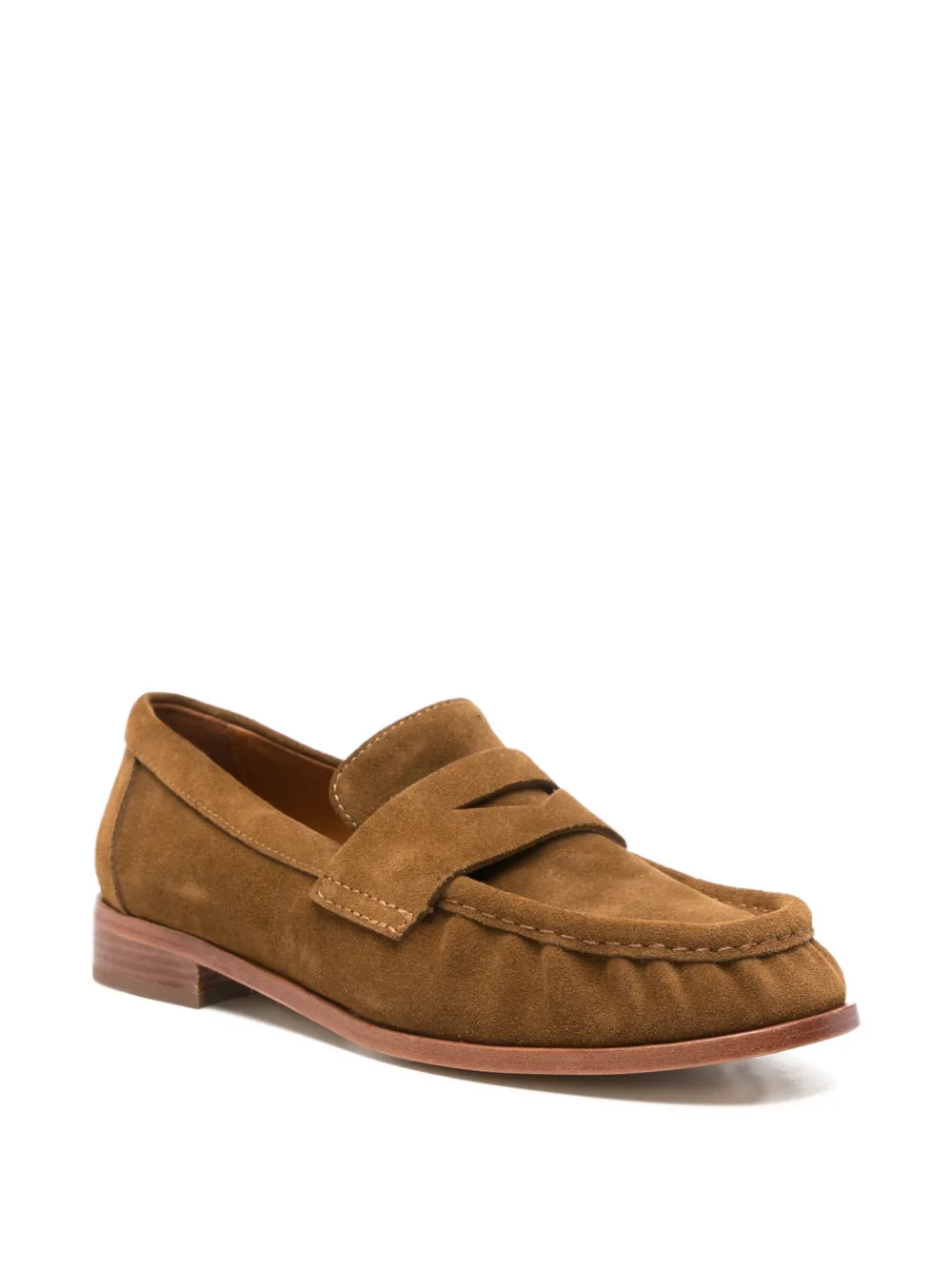 strategia shoes Loafers met suède bandje Bruin