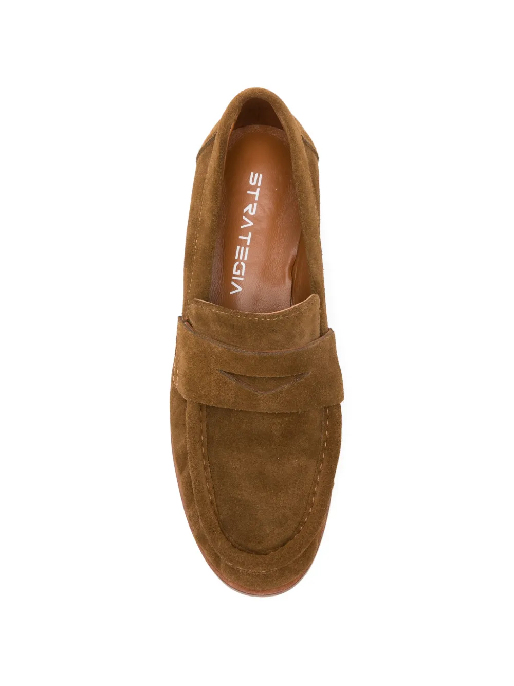 strategia shoes Loafers met suède bandje Bruin