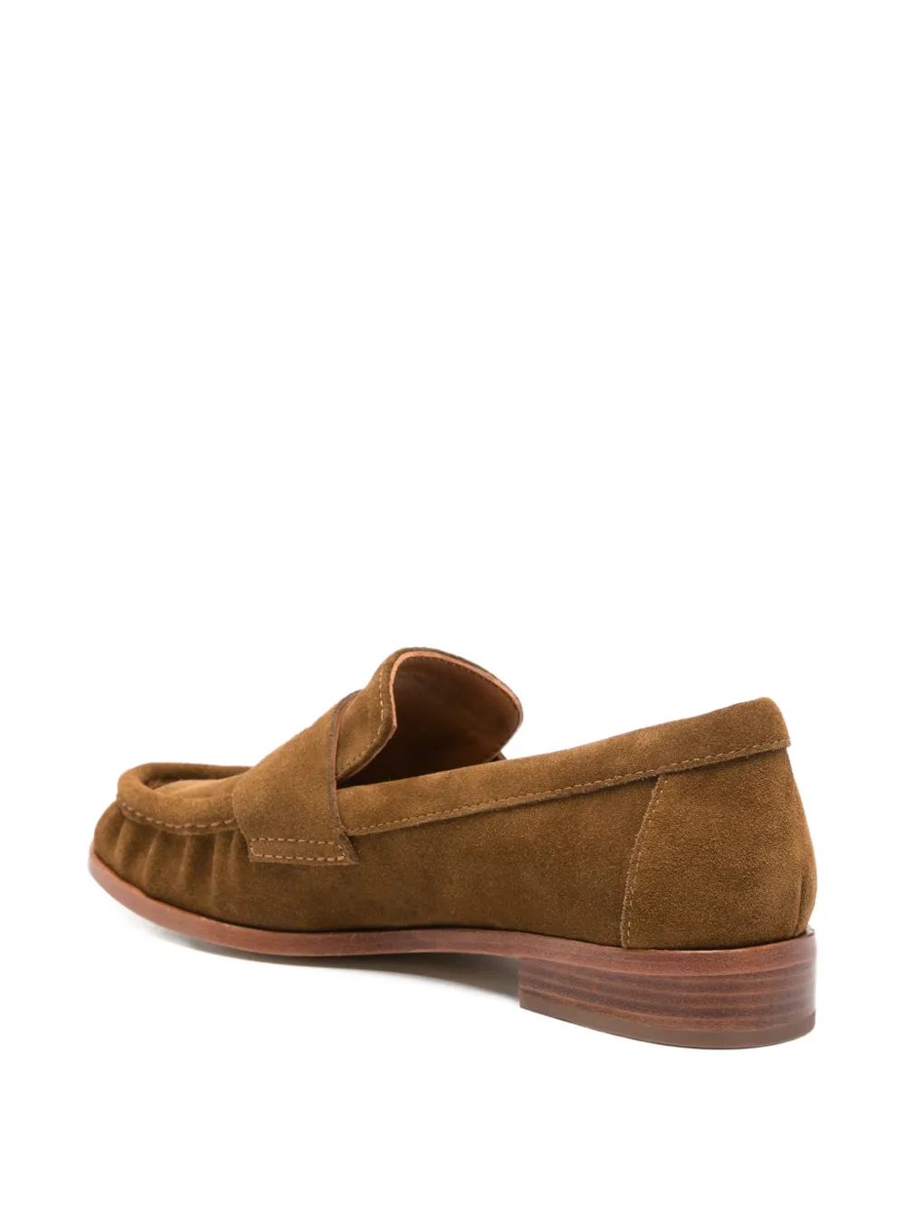 strategia shoes Loafers met suède bandje Bruin