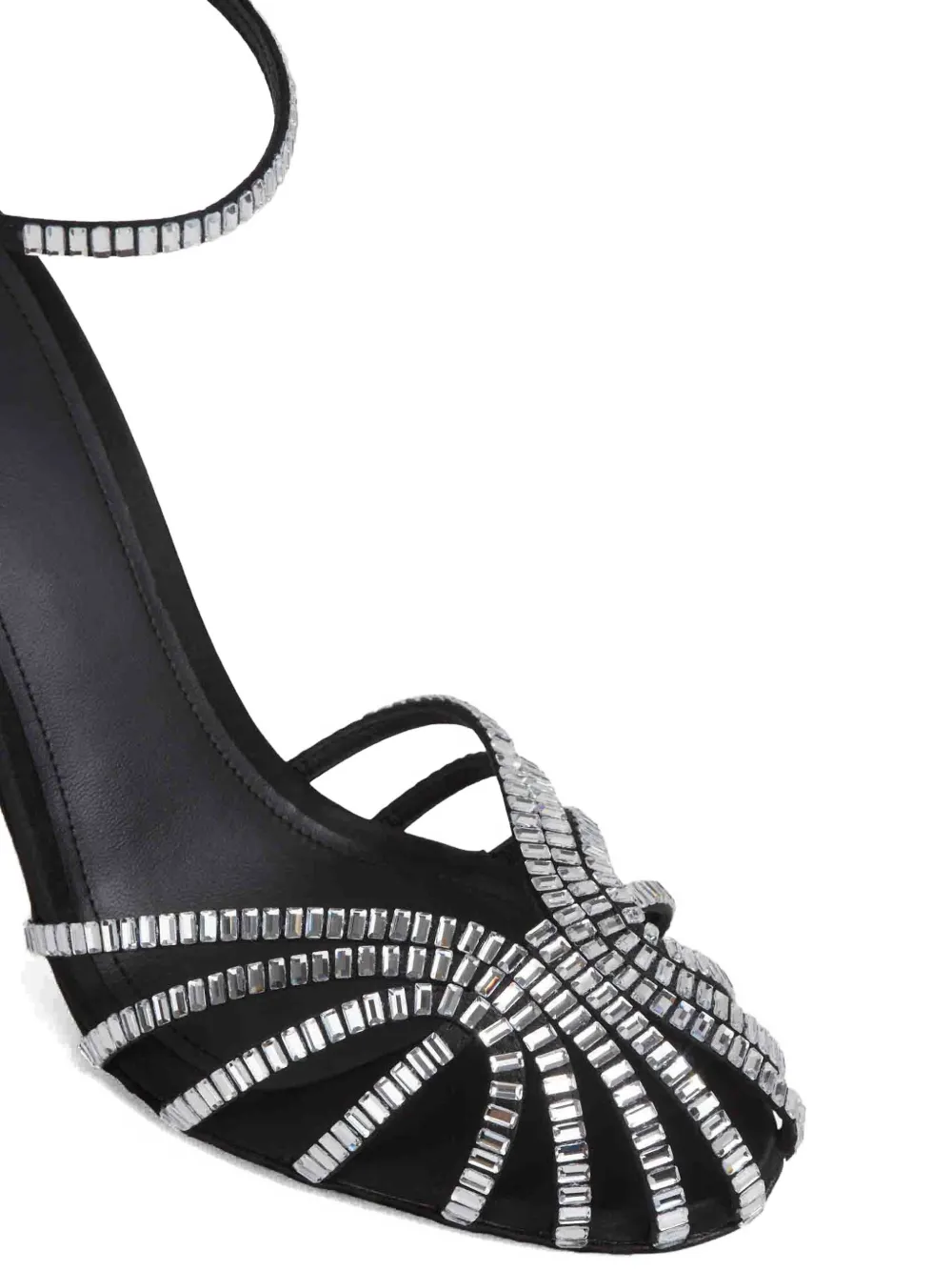 Alevì Sandalen met verfraaid bandje Zilver