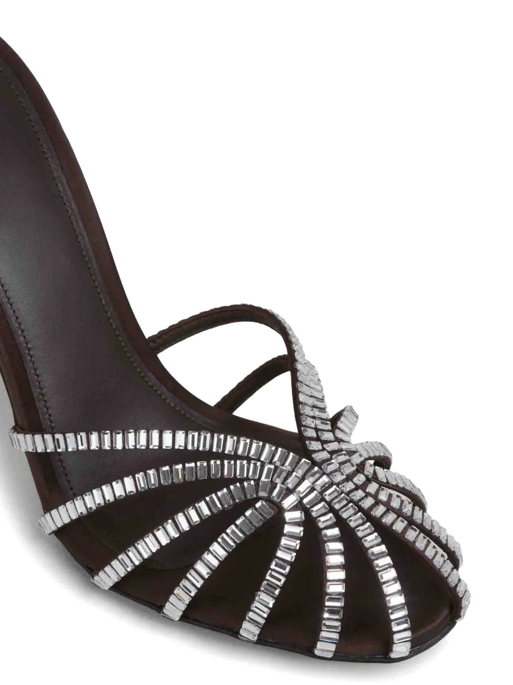 Alevì Emily sandalen verfraaid met kristallen Bruin