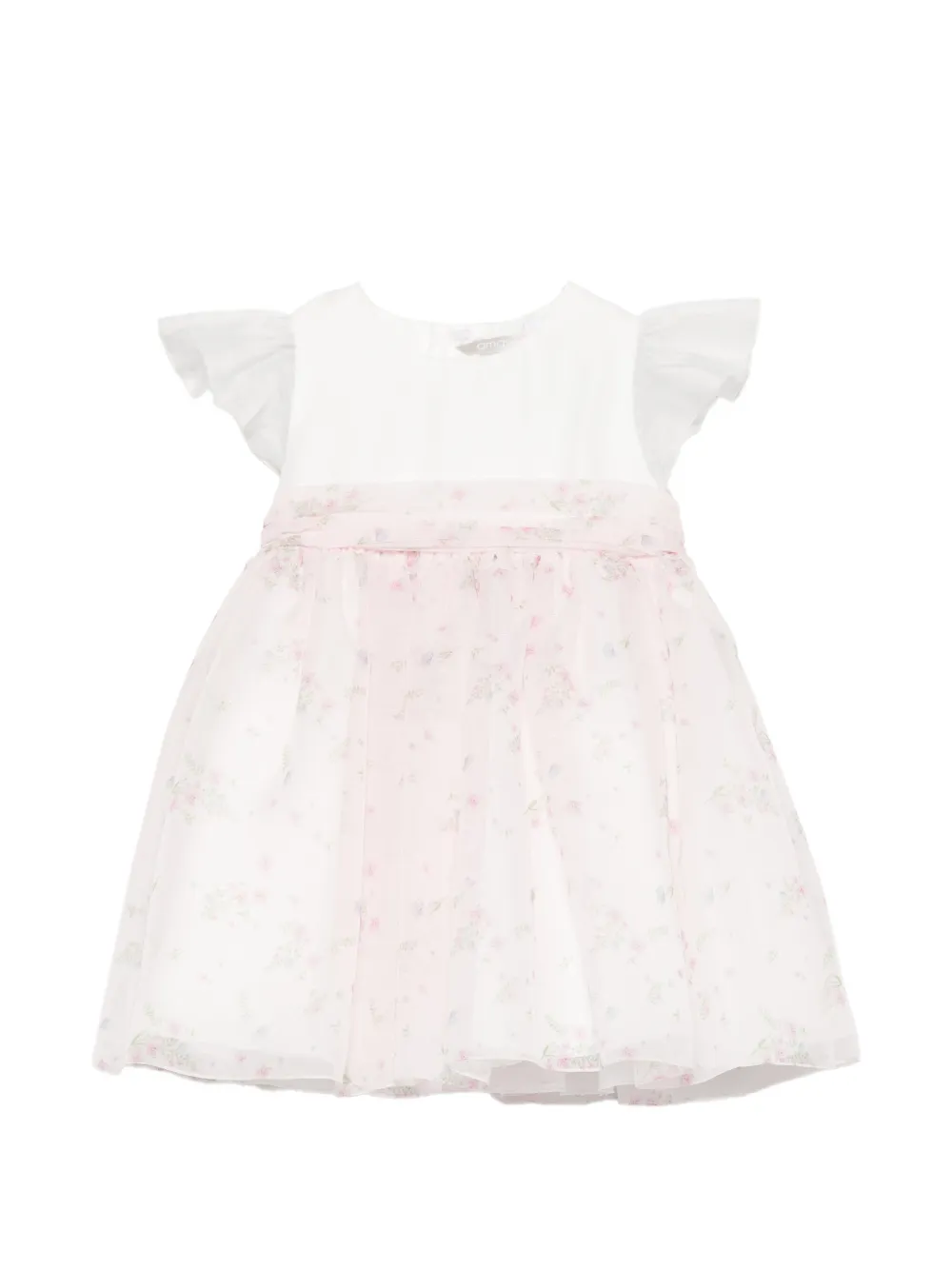 AMAYA ruffled floral-print dress - Bianco