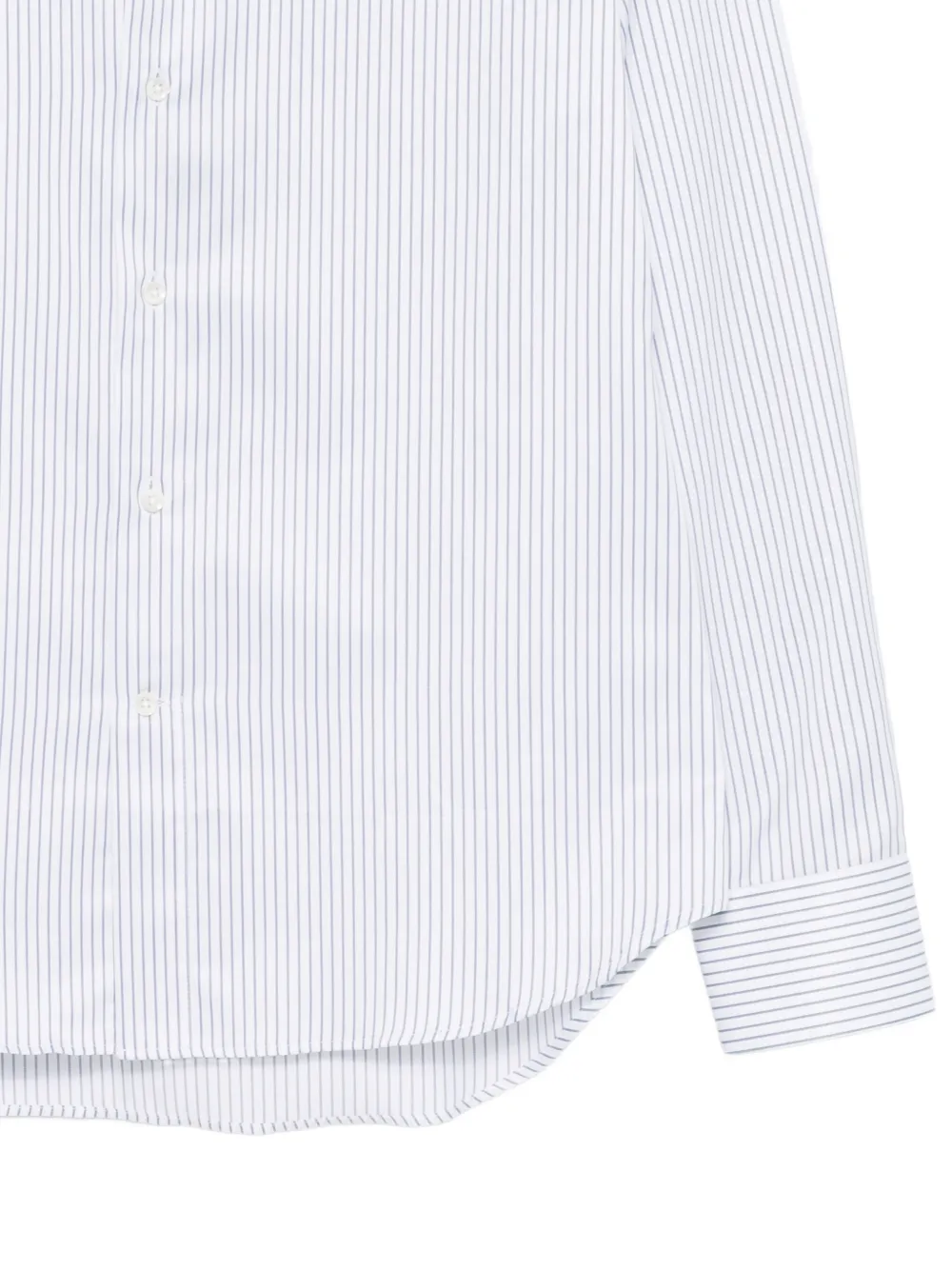  Canali Camisa A Rayas - Blanco 