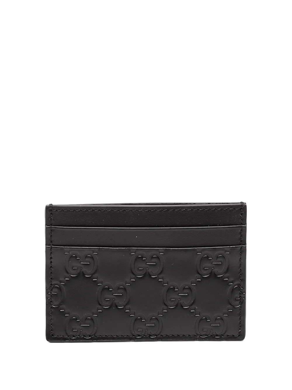 Gucci Pre-Owned 2000-2015 Guccissima card holder - Nero