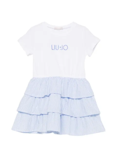 Liu Jo Kids striped tiered dress