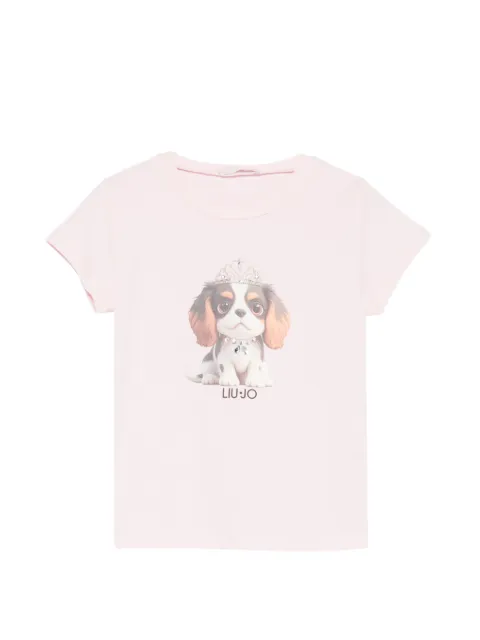 Liu Jo Kids dog-print T-shirt