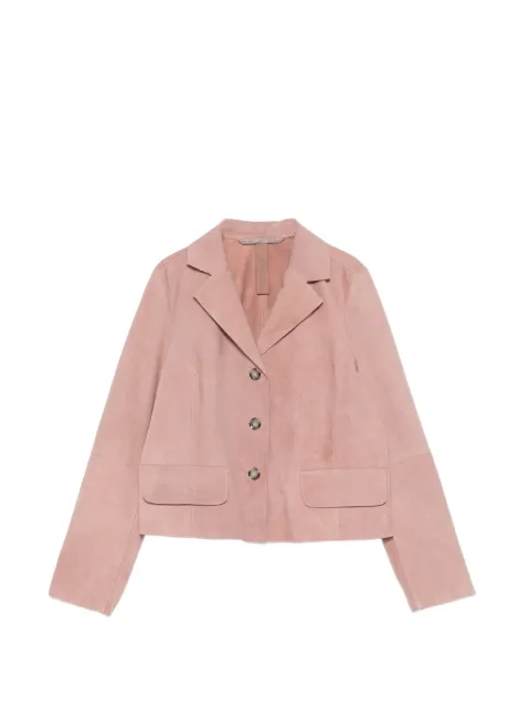 THE JACK LEATHERS chamarra de gamuza con botones