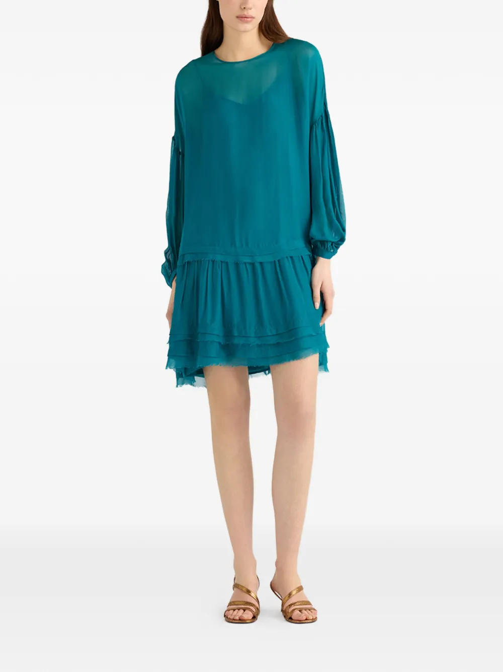  Momoni Agave Mini Dress - Green 