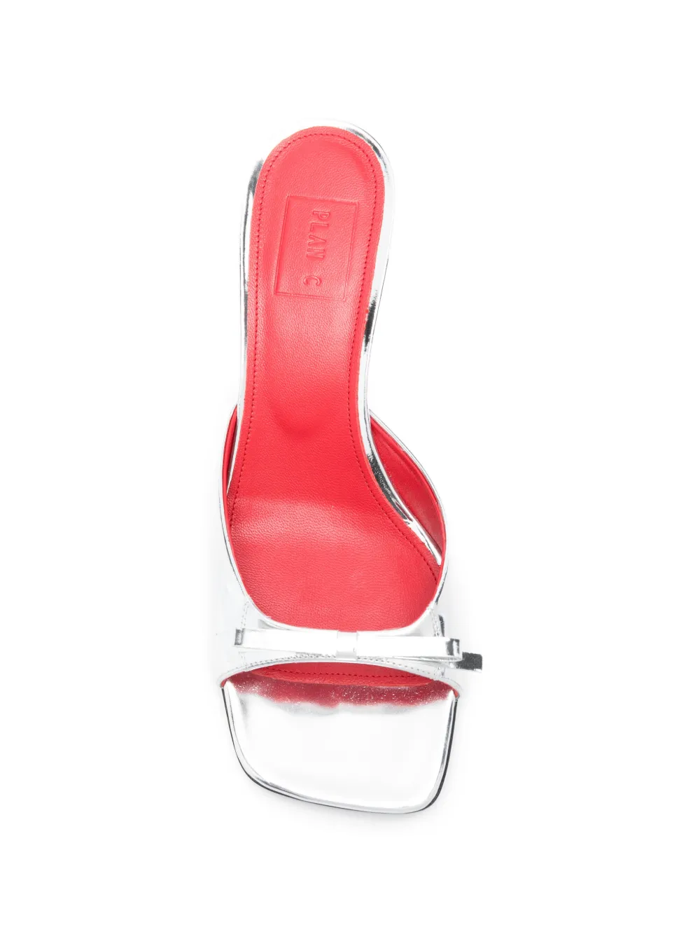 Plan C Sandalen met strikdetail Zilver