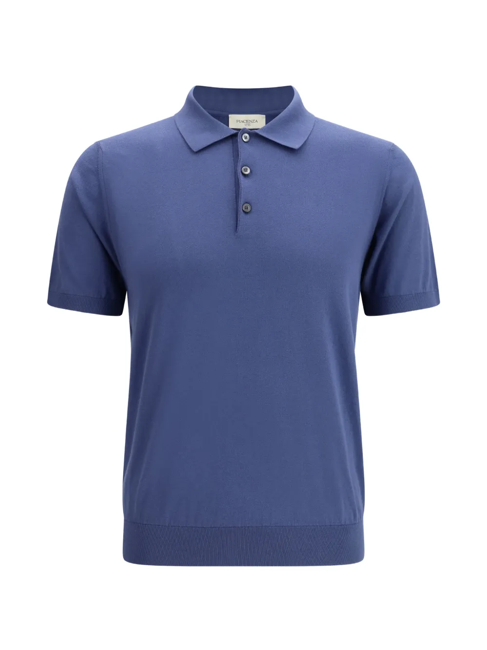 Piacenza Cashmere classic-collar button polo shirt - Blu