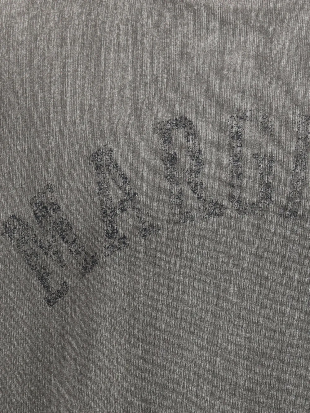 Maison Margiela Sweater met logoprint en korte mouwen Grijs