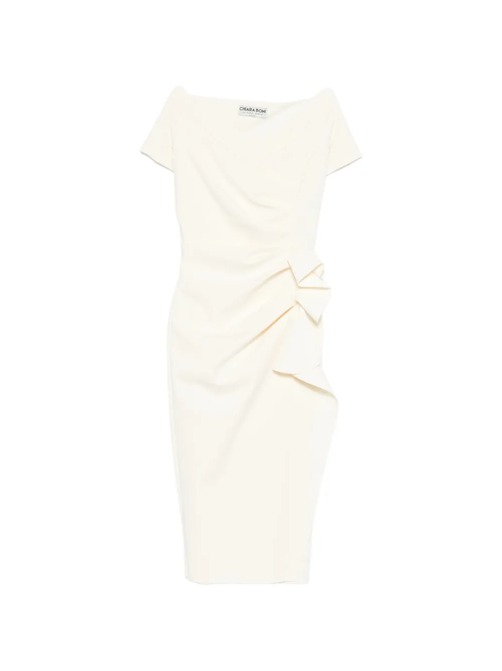 CHIARA BONI La Petite Robe ruffled midi dress - Bianco