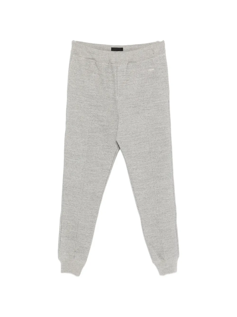 Prada logo-embroidery track pants - Grigio