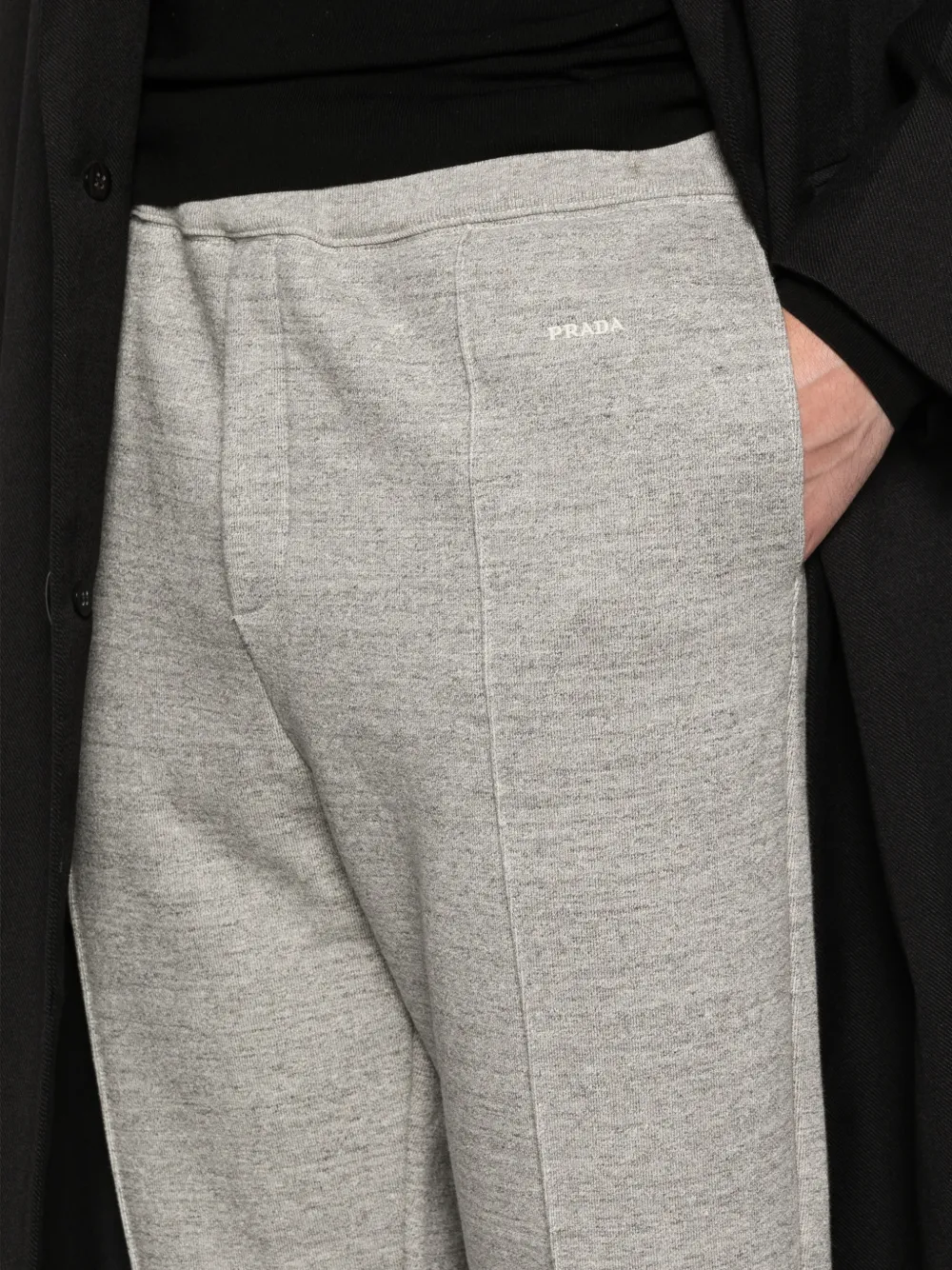 Prada Trainingsbroek met geborduurd logo Grijs