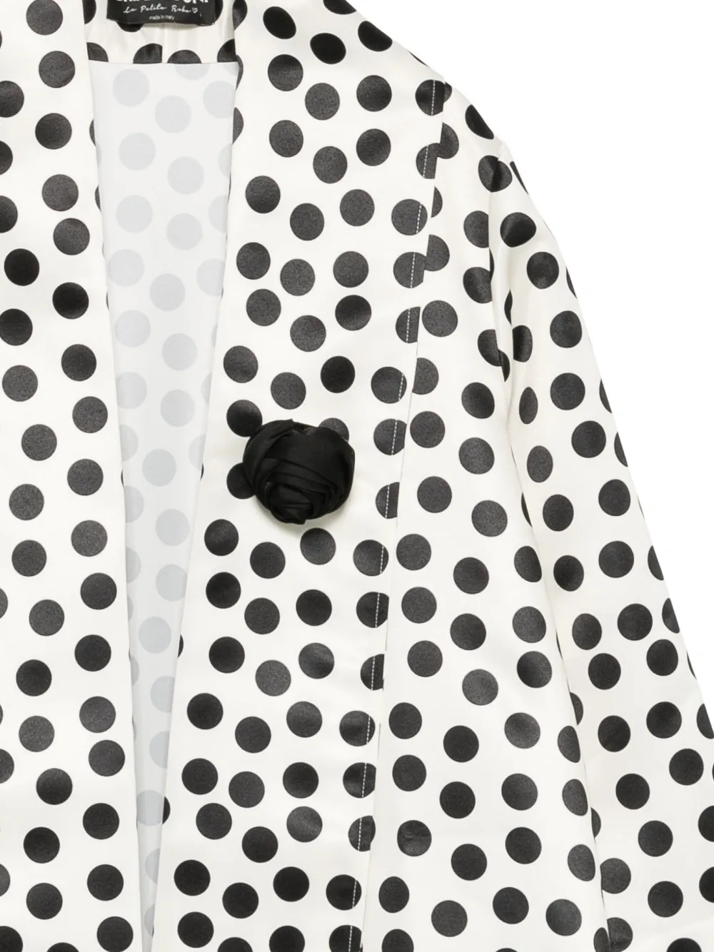 CHIARA BONI La Petite Robe Oversized jas met stippen Wit