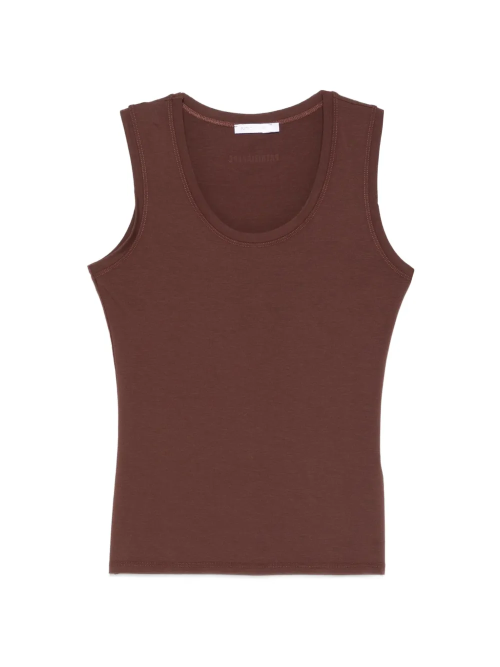 Patrizia Pepe round-neck vest top - Marrone
