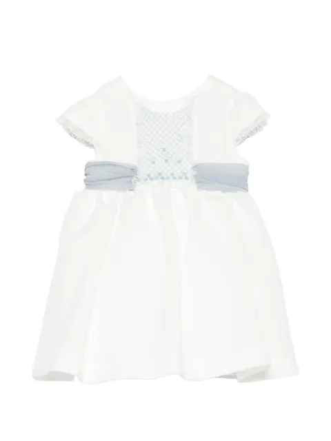 AMAYA robe à finitions en dentelle et détail de nœud