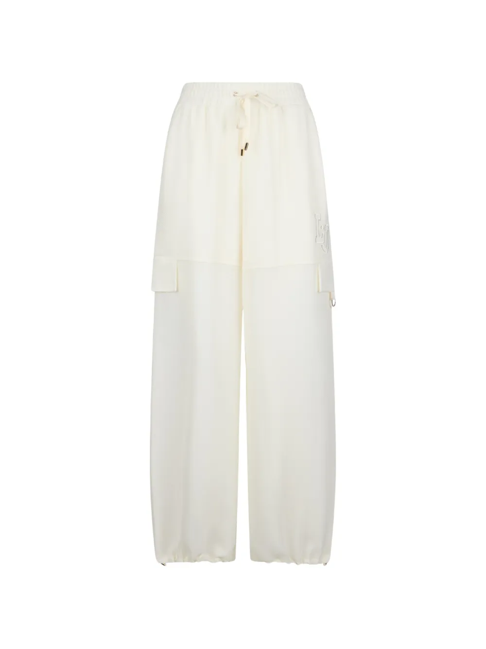 LIU JO mesh-design cargo trousers - Toni neutri