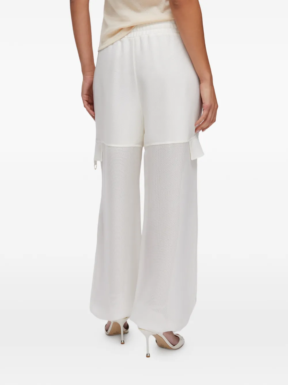Mesh-Design Cargo Trousers
