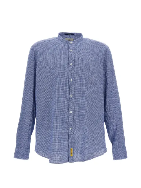 B.D. Baggies check-pattern band-collar shirt