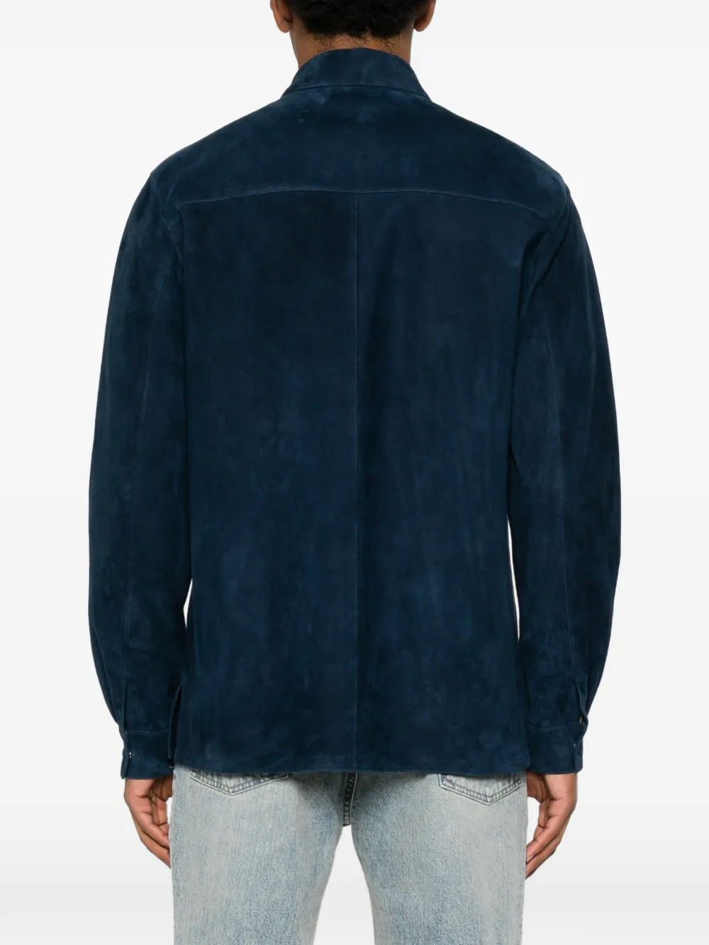 Valentino Garavani VLogo suède jack Blauw