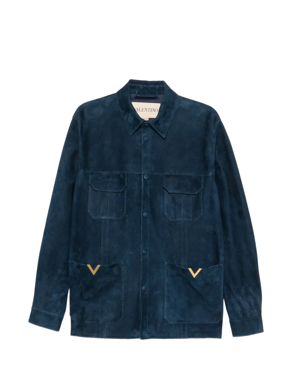 Valentino Garavani VLogo suede jacket - Blu