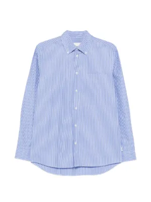 A.P.C. ストライプ ポケット シャツ | グリーン | FARFETCH JP