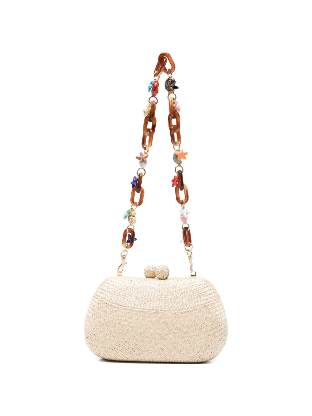 SERPUI Borsa Heidi con ciondolo - Toni neutri