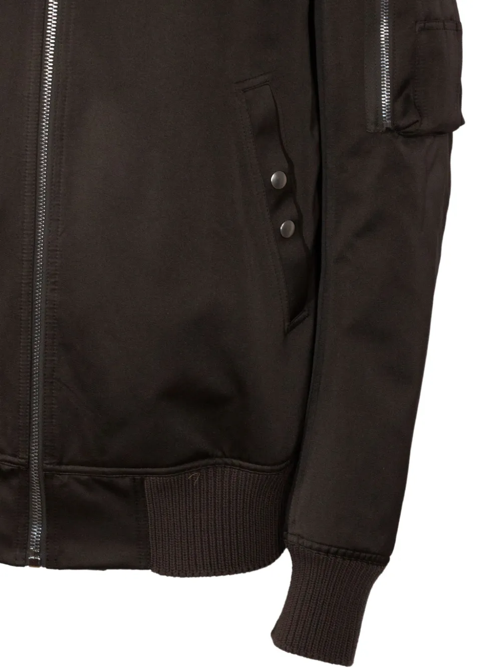 Rick Owens Bomberjack met rits Bruin