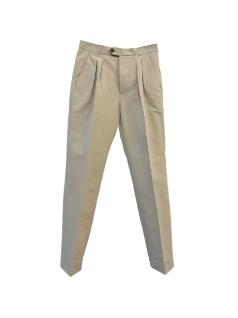 Loro Piana pleated cuffed trousers