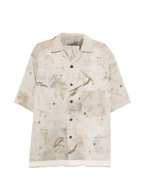 Ziggy Chen buttoned print shirt
