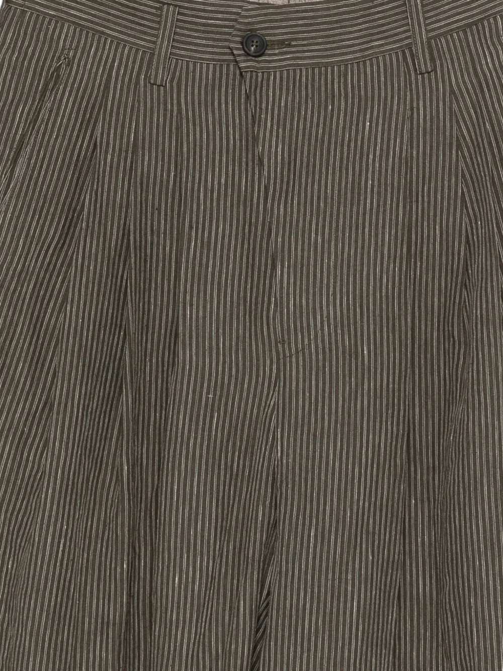 Striped Pleated Trousers
