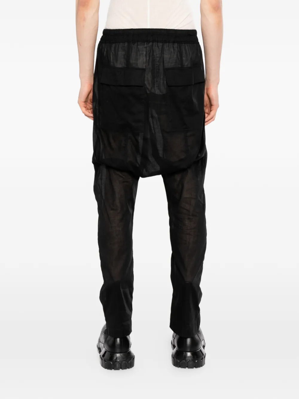 Rick Owens Skinny broek met trekkoord Zwart