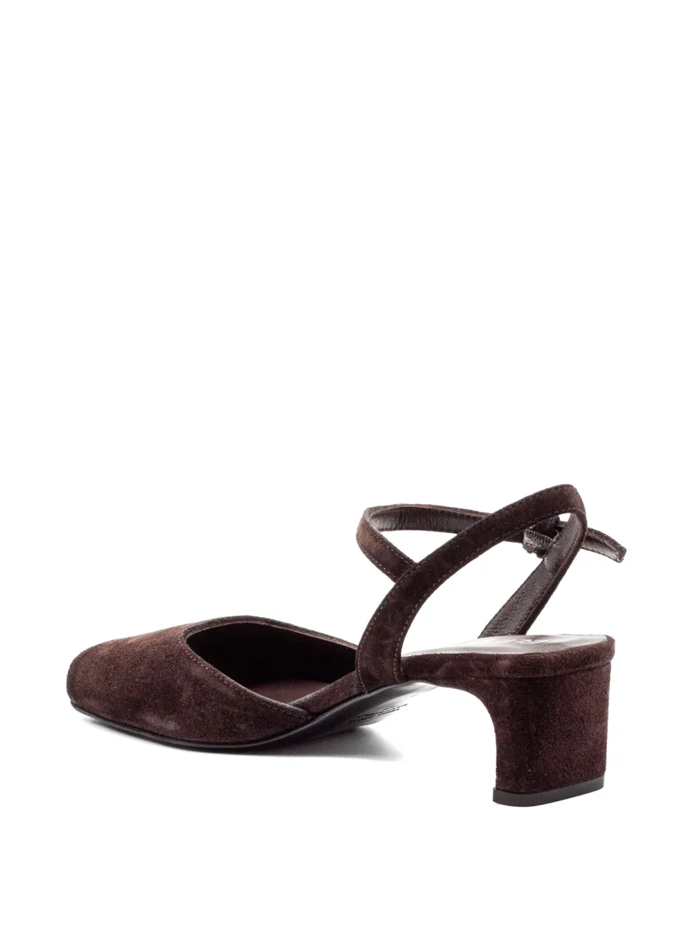 Elena Iachi 80 mm sandalen met enkelbandje en hak Bruin