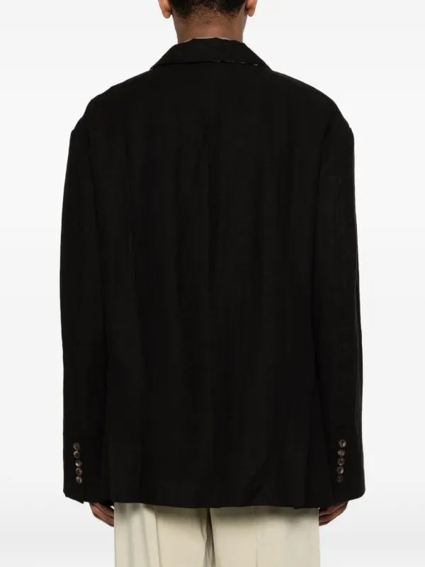 Ziggy Chen Buttoned single-breasted Suit Jacket | Black | FARFETCH