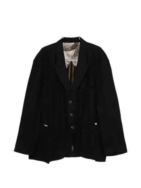 Ziggy Chen buttoned single-breasted suit jacket